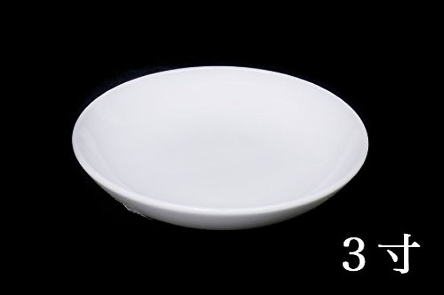 White ceramic plate on a black background.